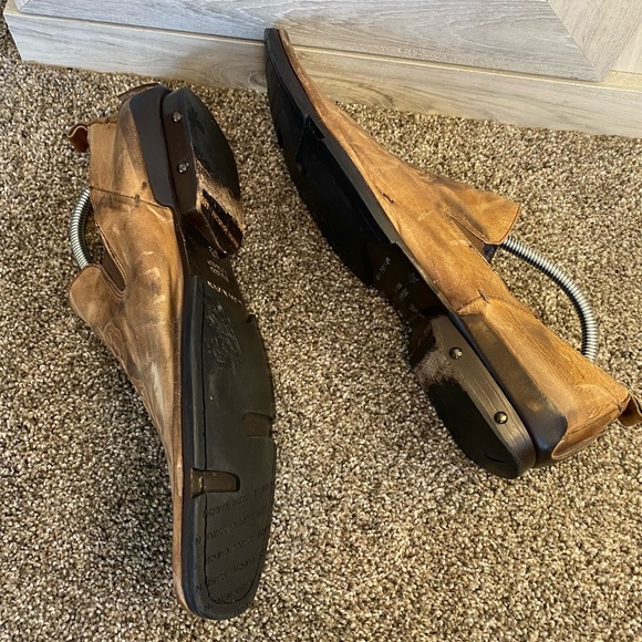 Mark Nason Rock Never Dies Brown Distressed Leather Loafers Shoes Size 10.5 - Picture 12 of 12